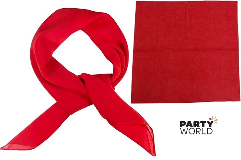 red cotton bandana