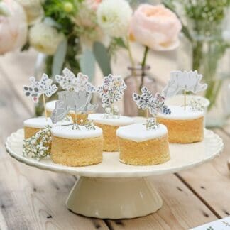 Team Bride Bridal Bloom Cupcake Toppers (12pk)