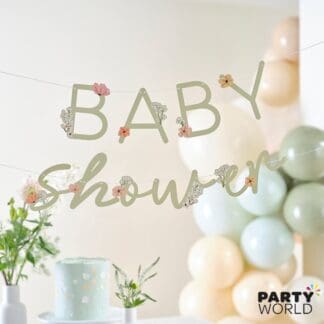 baby shower banner bunting