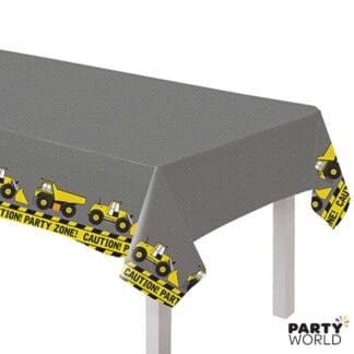 construction party table cover