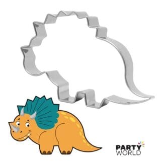 dinosaur shaped cookie cutter TRICERATOPS