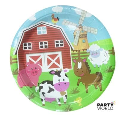 farmyard paper plates