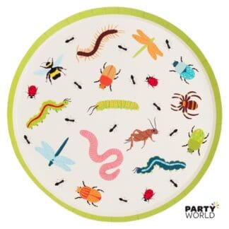 insect bugs party plates