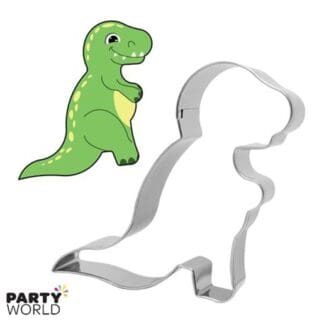 trex dinosaur shaped cookie cutter