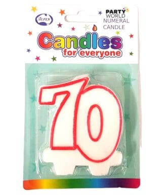 70th birthday candle