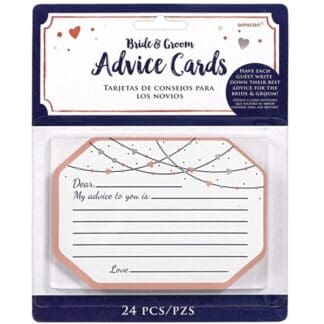 bride to be advice cards