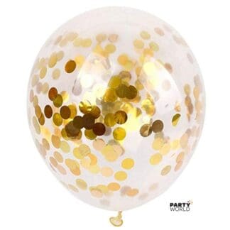 gold latex balloons