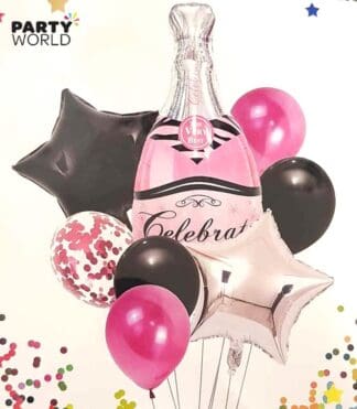 pink celebration balloons