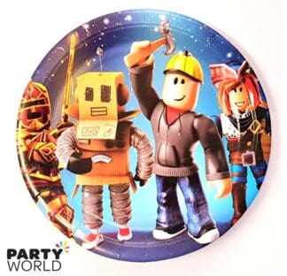 roblox party plates