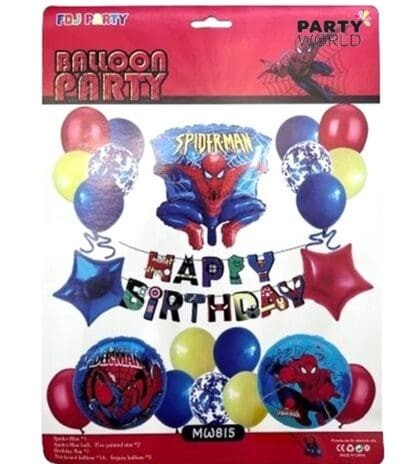 spiderman party kit