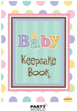 baby shower keepsake book