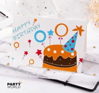 happy birthday card cake design