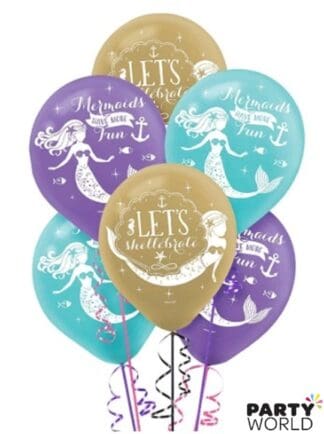 mermaid party balloons