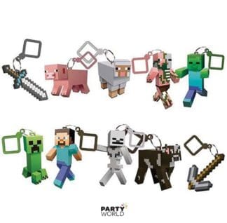 minecraft party figurines cake toppers party favours