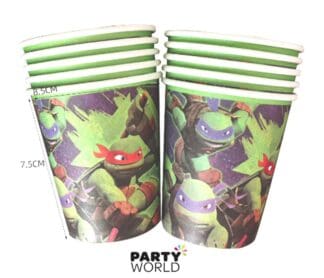 teenage mutant ninja turtles paper cups