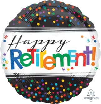 Happy Retirement Round Foil Balloon 43cm