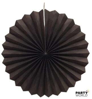 black paper fan