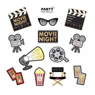 hollywood party paper cutouts