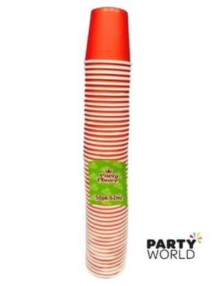 red shot cups